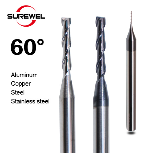 2 Flute Long Neck Micro Diameter Cutter