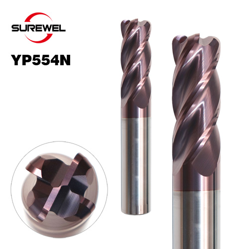 4-Flute Corner Radius Carbide Endmill