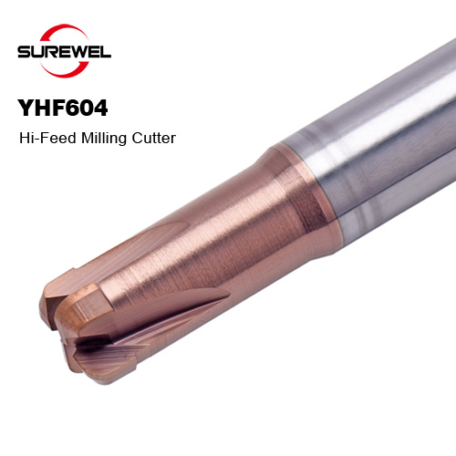 4 Flute Corner Radius Hi-feed Carbide Tungsten Steel Endmills