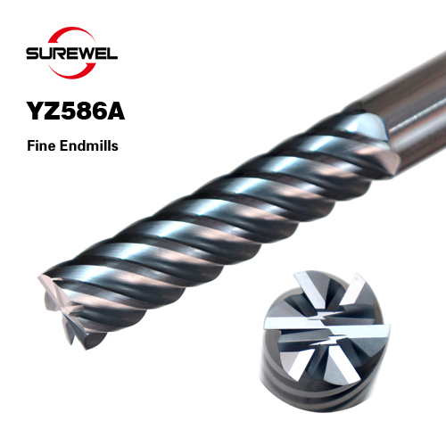 Carbide 6-Flute Tungsten Steel Fine Milling Cutter
