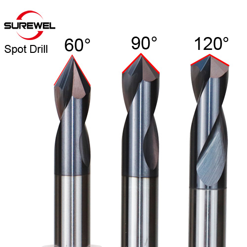 Carbide Spot Drill Stub Center Point Bit 60 90 120 Degree