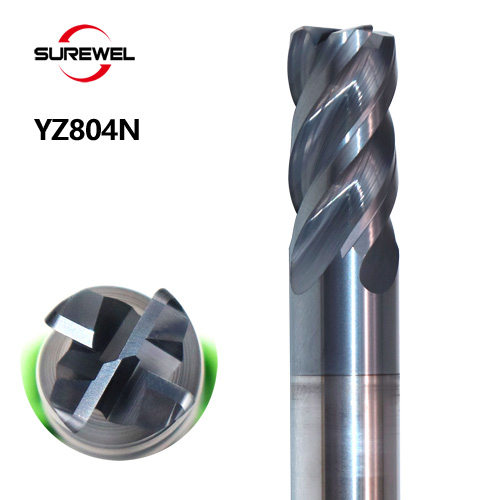 HRC60 4-Flute Corner Radius Carbide Endmill
