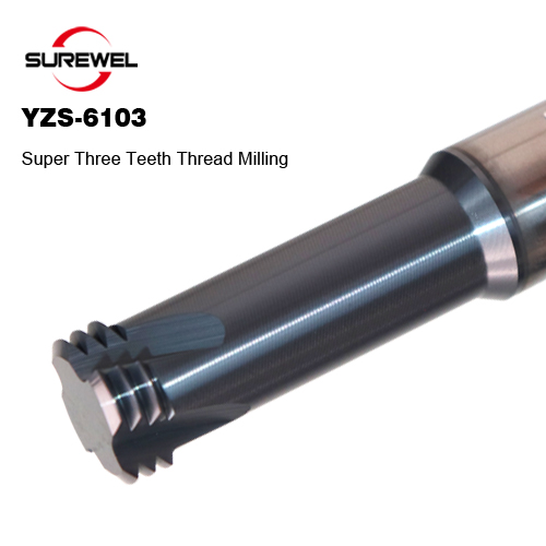 Super Metric three teeth thread milling cutter