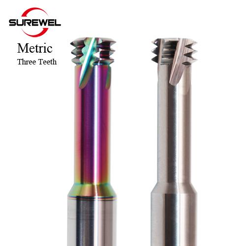 Three Teeth Threading End Mills