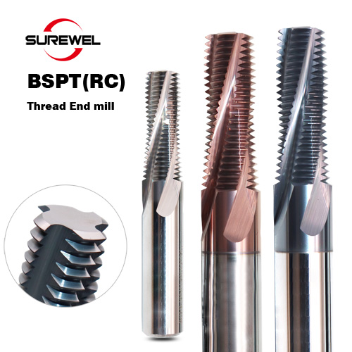  BSPT(RC)  Full-Tooth Thread Milling Cutter Carbide Balzers Nano Coat 